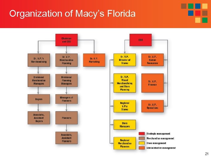 Organization of Macy’s Florida 21 