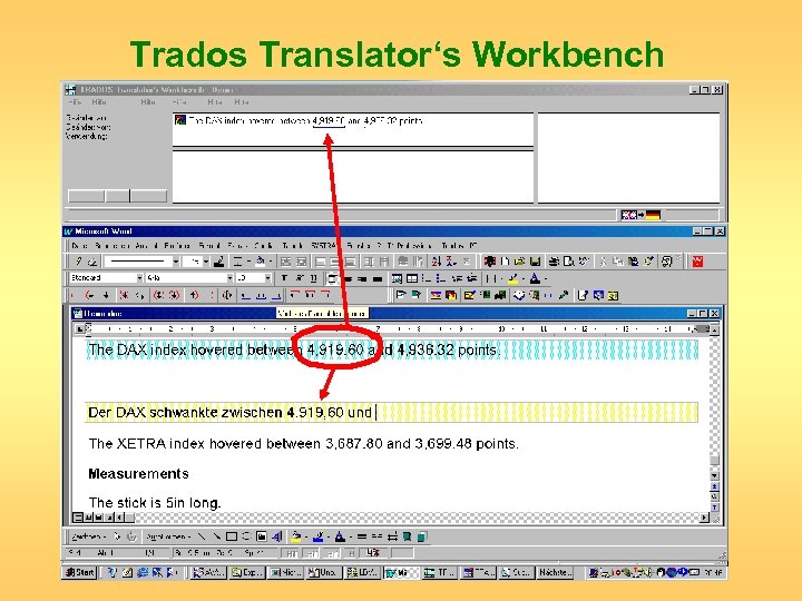 Trados Translator‘s Workbench 