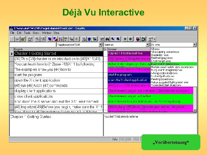 Déjà Vu Interactive „Vorübersetzung“ 
