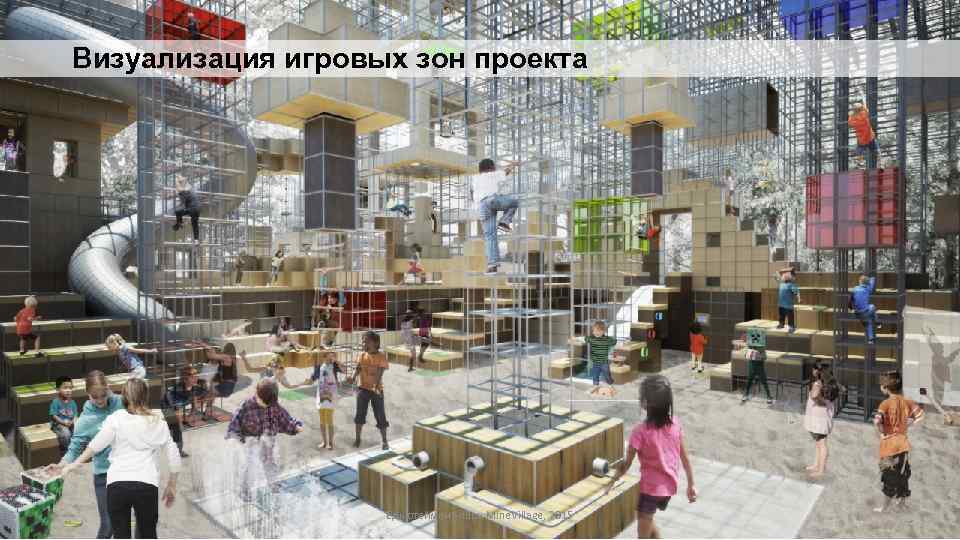 Визуализация игровых зон проекта Едьютеймент-парк Mine. Village, 2015 