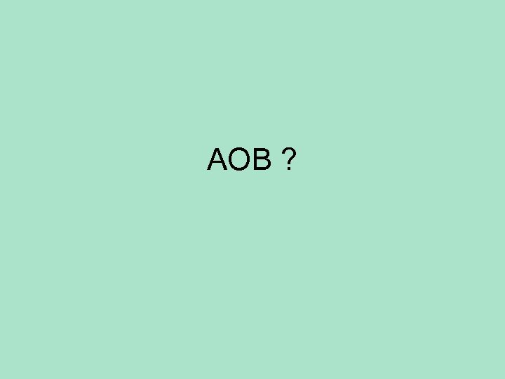AOB ? 