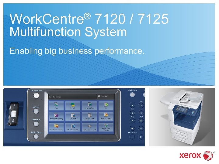 ® Work. Centre 7120 / 7125 Multifunction System Enabling big business performance. 