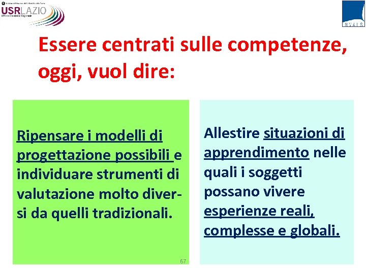 Essere centrati sulle competenze, oggi, vuol dire: Ripensare i modelli di progettazione possibili e