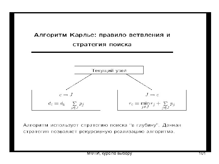 МФТИ, курс по выбору 101 