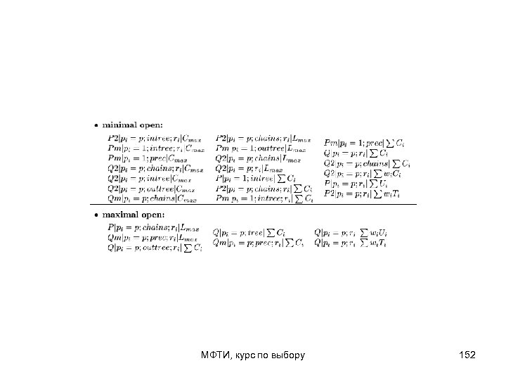 МФТИ, курс по выбору 152 