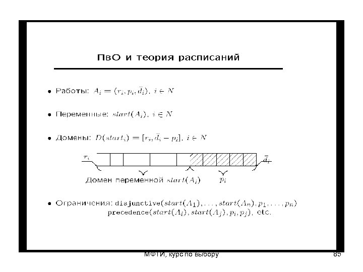 МФТИ, курс по выбору 85 