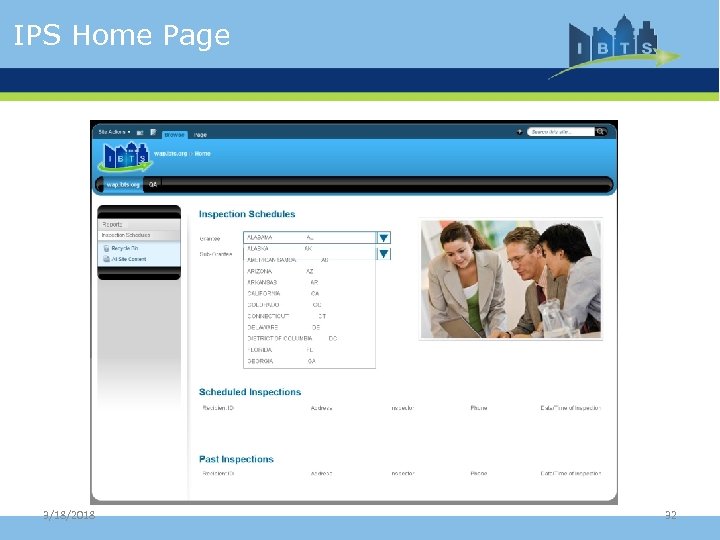 IPS Home Page 3/18/2018 32 