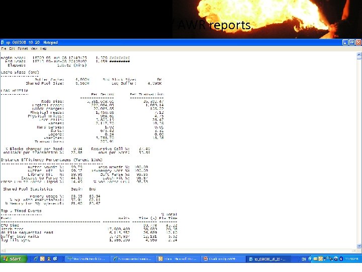 Statspack / AWR reports 