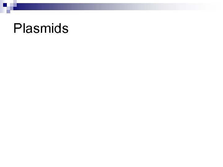 Plasmids 