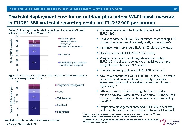 The case for Wi-Fi offload: the costs and benefits of Wi-Fi as a capacity