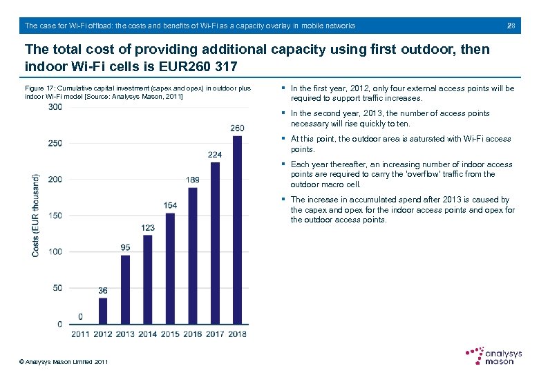 The case for Wi-Fi offload: the costs and benefits of Wi-Fi as a capacity