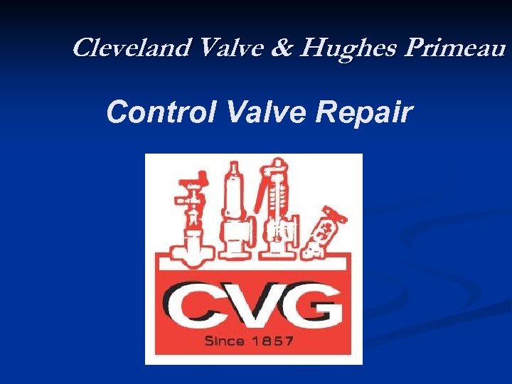 Cleveland Valve & Hughes Primeau Control Valve Repair 