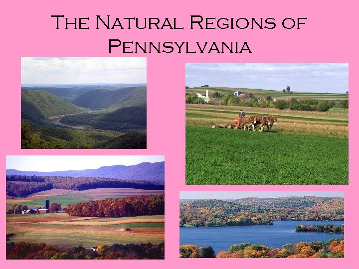 The Natural Regions of Pennsylvania 