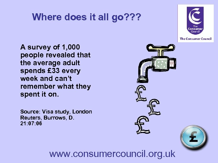 Where does it all go? ? ? A survey of 1, 000 people revealed