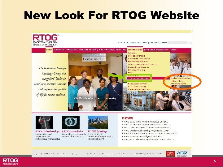 New Look For RTOG Website 8 