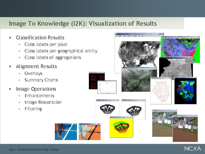 Image To Knowledge (I 2 K): Visualization of Results • Classification Results • •