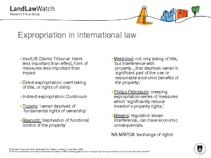 Expropriation in international law l. Iran/US Claims Tribunal: intent less important than effect, form