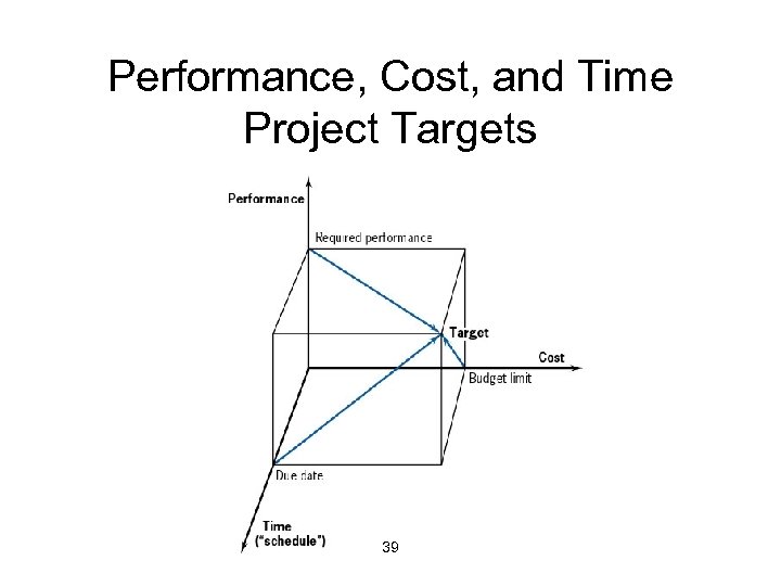Performance, Cost, and Time Project Targets 39 