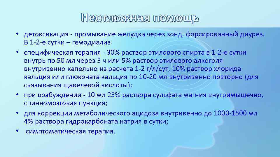 Схема форсированного диуреза