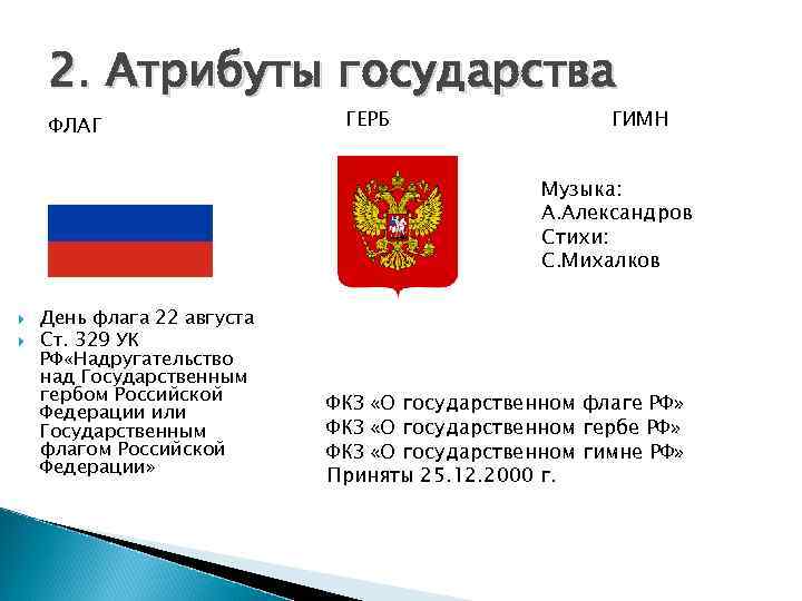 Порядок использования флага герба гимна устанавливаются. Атрибуты государства. Атрибуты гос власти. Атрибуты Российской государственности. Основные атрибуты государственности.