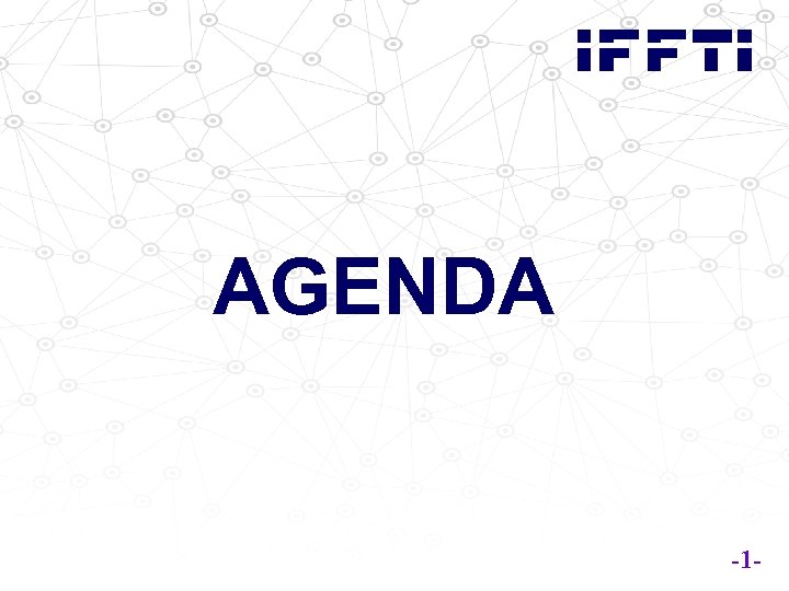 AGENDA -1 - 