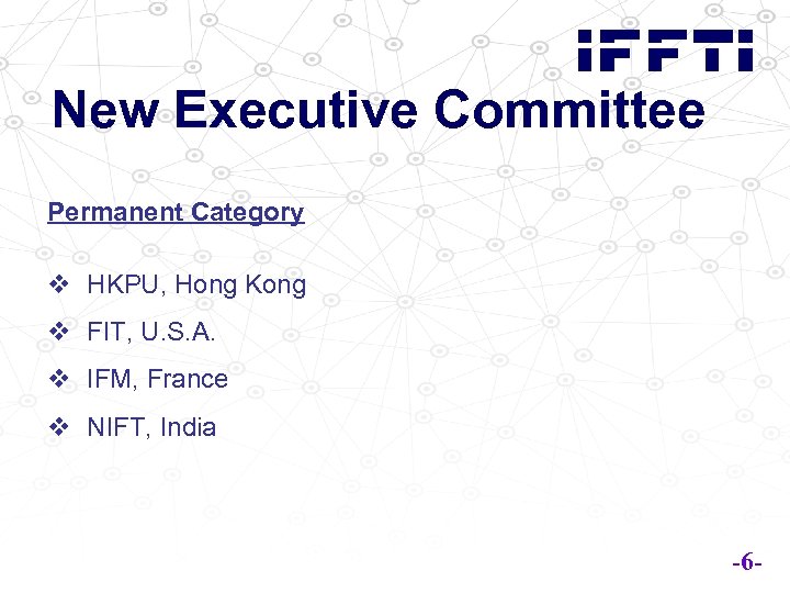 New Executive Committee Permanent Category v HKPU, Hong Kong v FIT, U. S. A.
