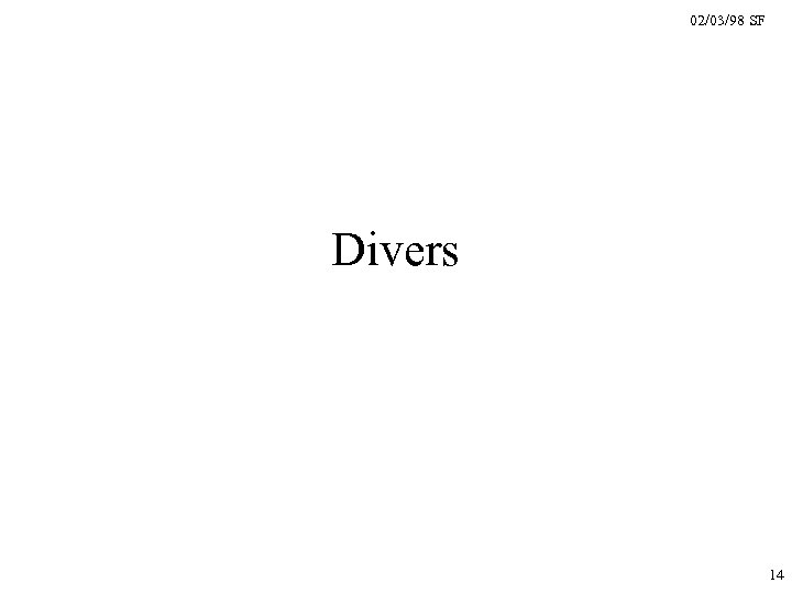 02/03/98 SF Divers 14 