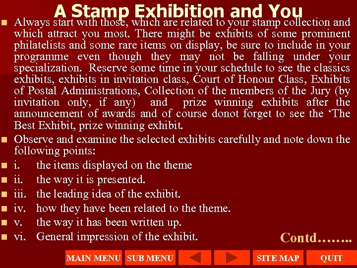n n n n A Stamp which are related to your stamp collection and