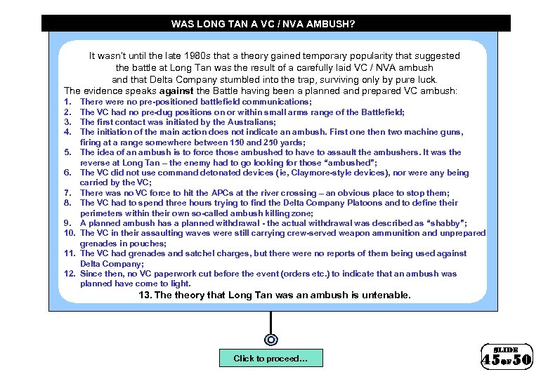 WAS LONG TAN A VC / NVA AMBUSH? It wasn’t until the late 1980