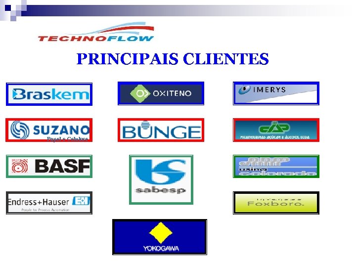 PRINCIPAIS CLIENTES Papel e Celulose 