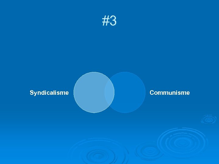 #3 Syndicalisme Communisme 