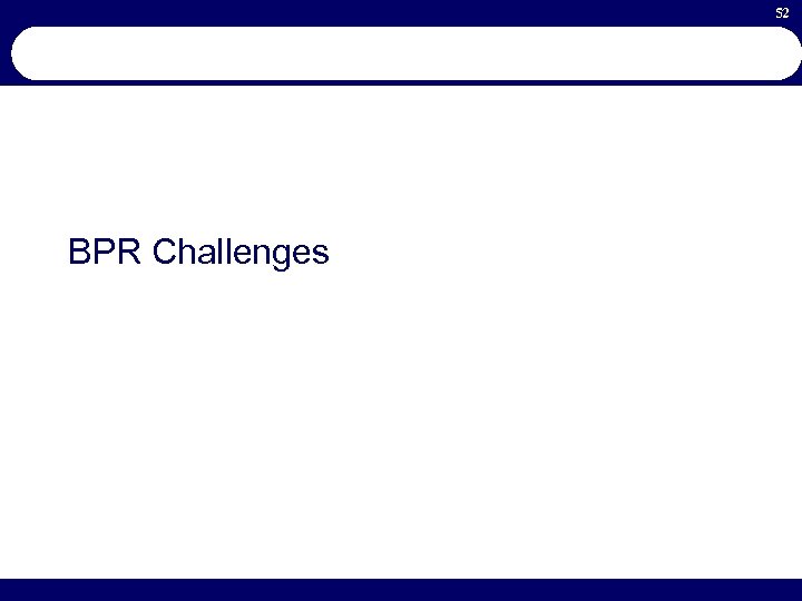 52 BPR Challenges 