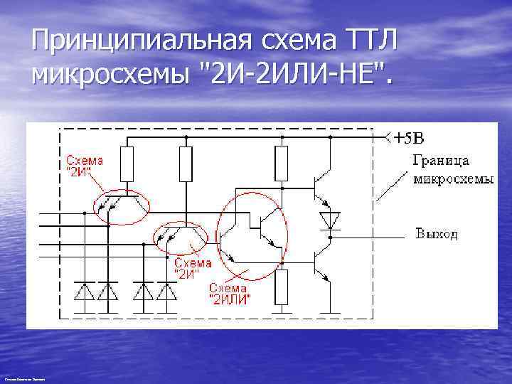 Принципиальная схема ТТЛ микросхемы 