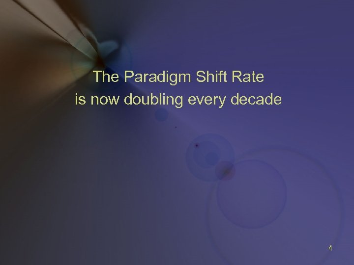 The Paradigm Shift Rate is now doubling every decade 4 