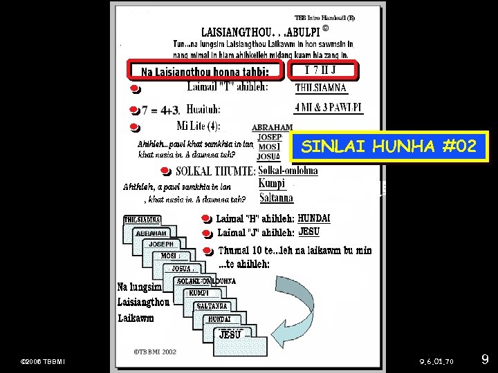 SINLAI HUNHA #02 . . . © 2006 TBBMI 9. 6. 01. 70 9.