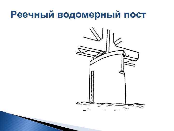 Реечный водомерный пост 