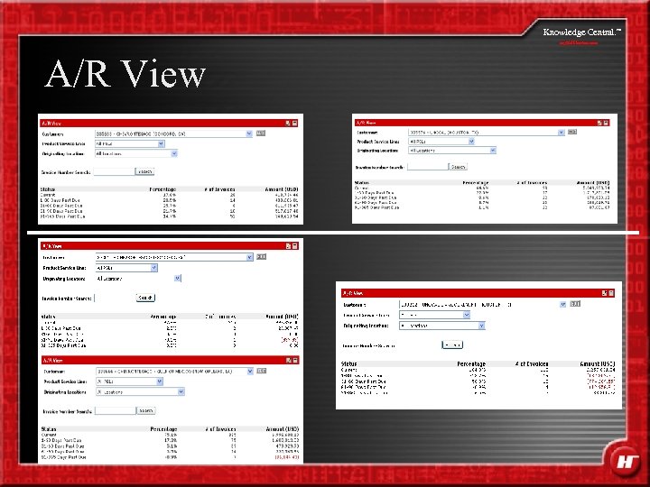 Knowledge Central. my. Halliburton. com A/R View SM 