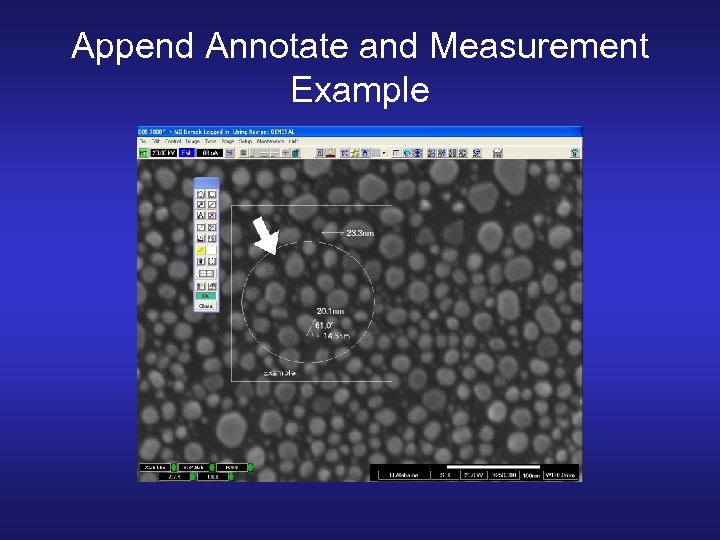 Append Annotate and Measurement Example 
