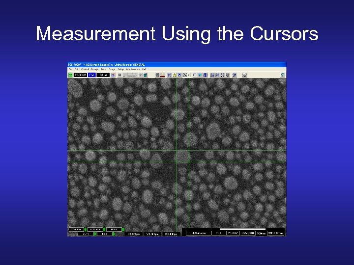 Measurement Using the Cursors 