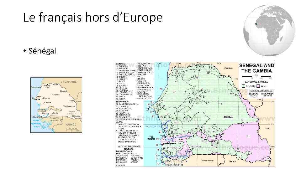 Le français hors d’Europe • Sénégal 