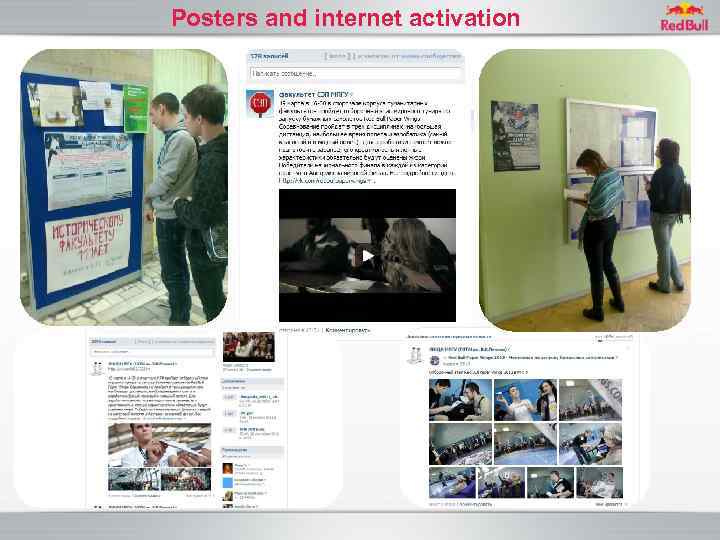 Posters and internet activation 
