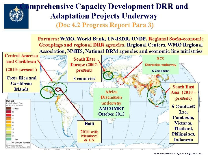 Comprehensive Capacity Development DRR and Adaptation Projects Underway (Doc 4. 2 Progress Report Para