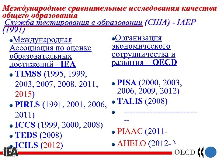 Международное сравнение. Международные сопоставительные исследования качества образования. Международные сравнительные исследования качества образования. Укажите международные сравнительные исследования. Международные сравнительные исследования в образовании.