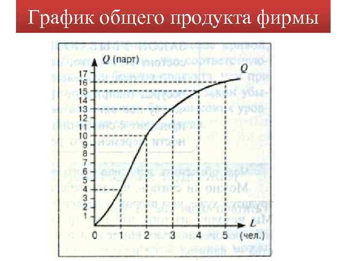 График общего продукта фирмы 