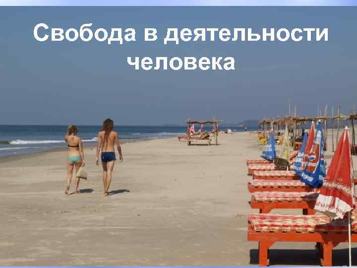 Свобода в деятельности человека 