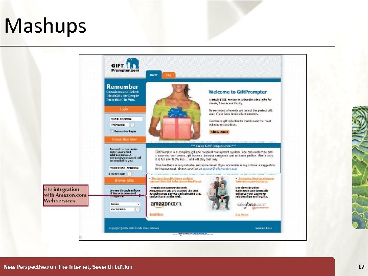 Mashups New Perspectives on The Internet, Seventh Edition XP 17 