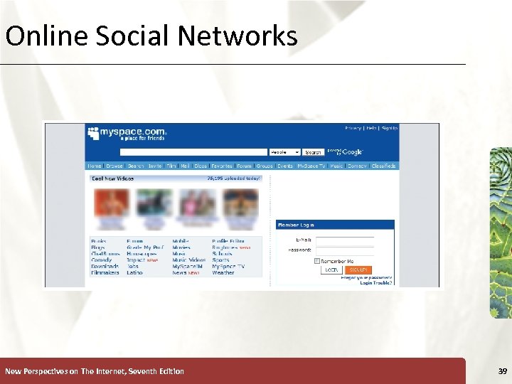 Online Social Networks New Perspectives on The Internet, Seventh Edition XP 39 