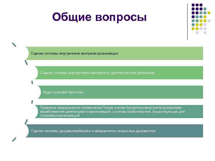 Общие вопросы Оценка системы внутреннего контроля организации. Оценка системы внутреннего контроля за деятельностью филиалов