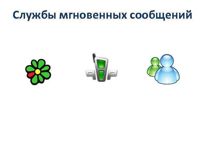 Службы мгновенных сообщений 