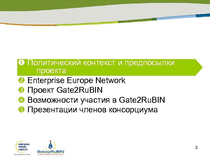  Политический контекст и предпосылки проекта Enterprise Europe Network Проект Gate 2 Ru. BIN